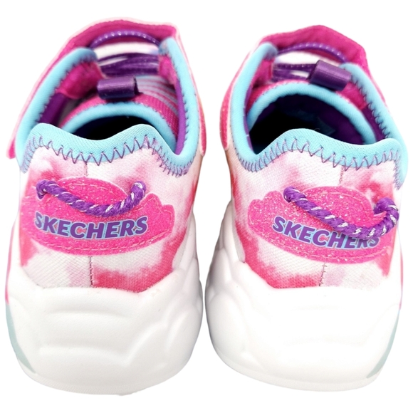 Rainbow Light Up Shoes, Slip-On, Size 2 Girls, New, NIB, Skechers - Picture 6 of 7